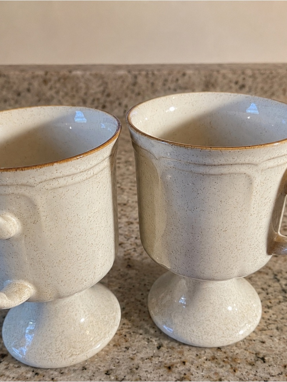 Hearthside “The Classics” Coffee Mugs – Footed Japan Vintage Stoneware